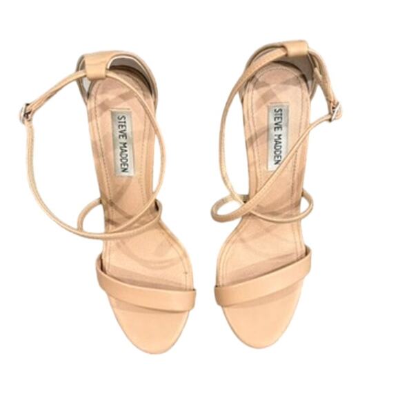 Steve Madden Floriaa Strappy Heel in Matte Nude, Size 8 - Picture 2 of 6